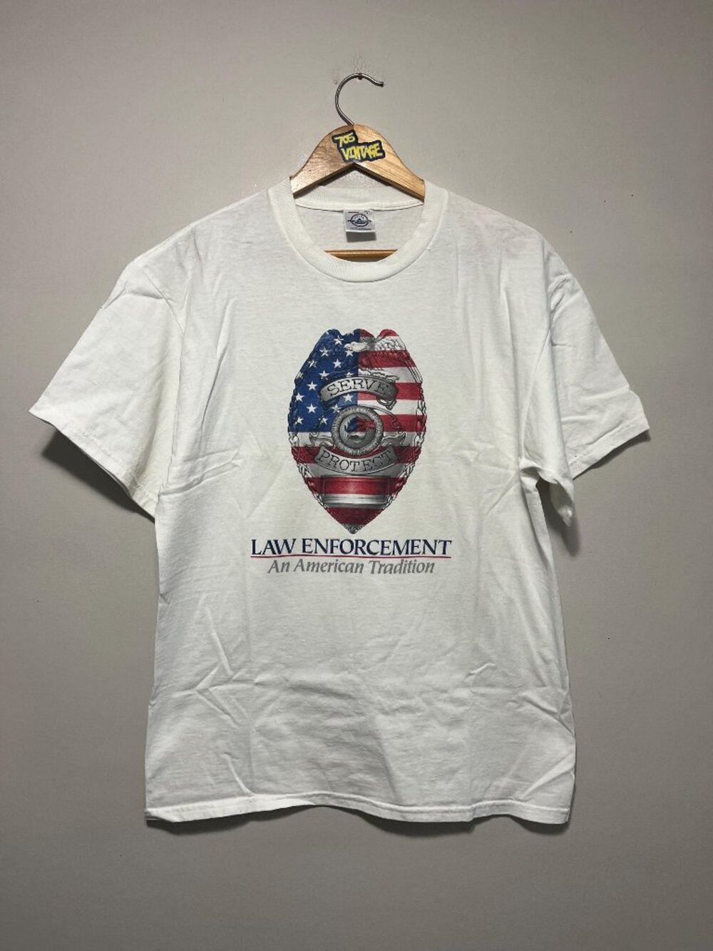 Vintage USA Law Enforcement Serve & Protect T-shirt